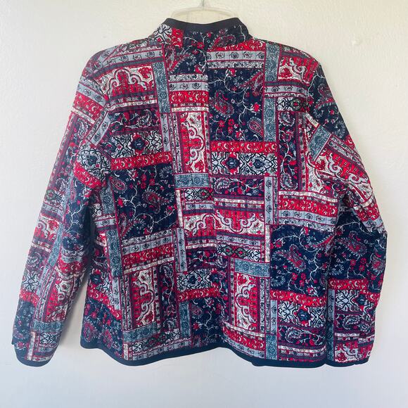 Quilted floral reversible open lite quilted jacket no label A+++ - Picture 4 of 10